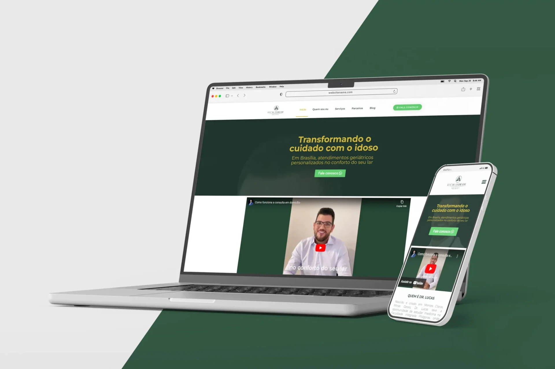Site para médico geriatra em Brasília