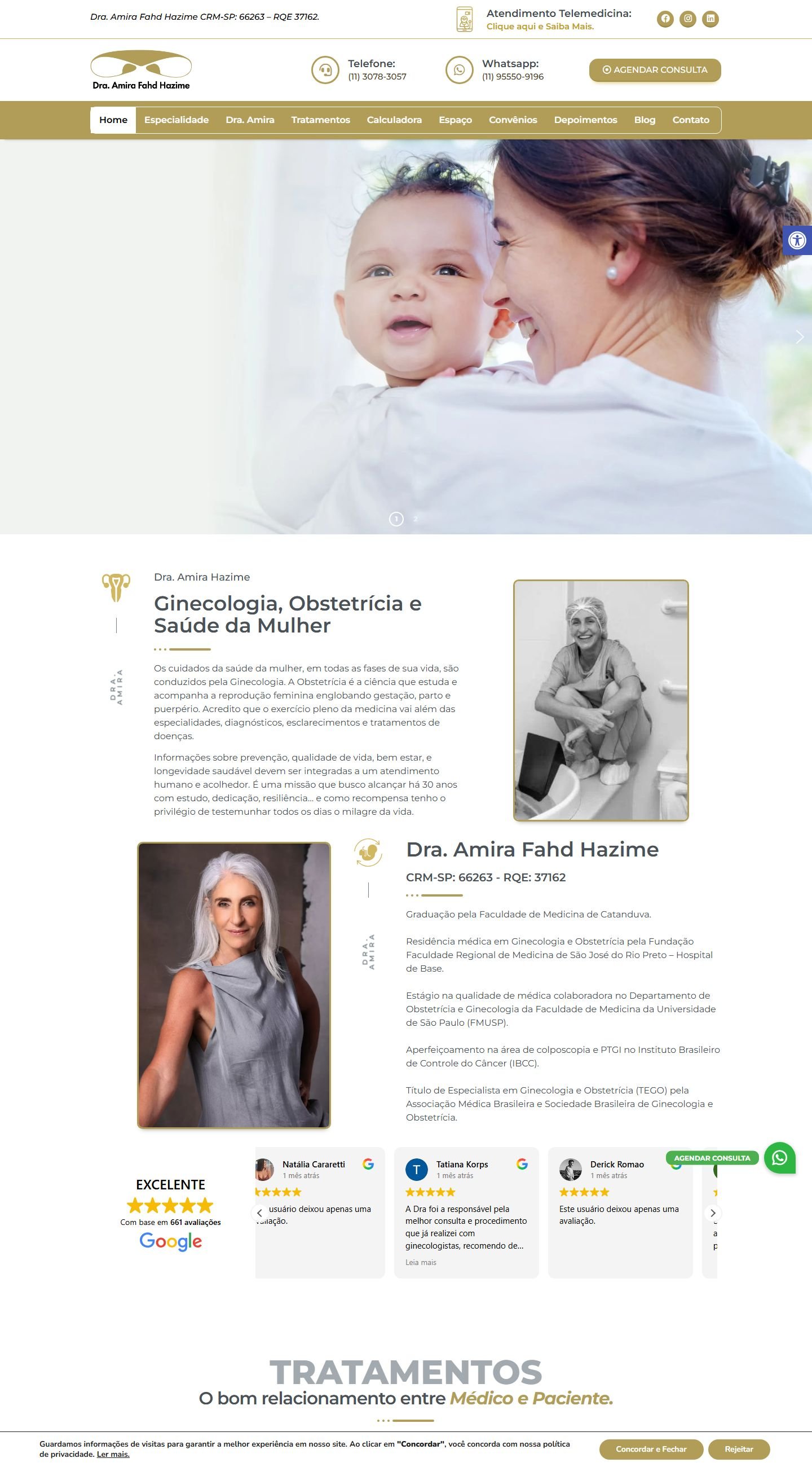 Site — Dra. Amira Hazime